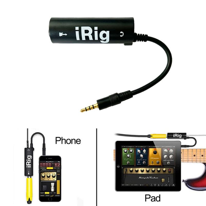 Irig guitar effect adapter is suitable for Apple 15Pro/Ipad guitar cable converter audio adapter cable