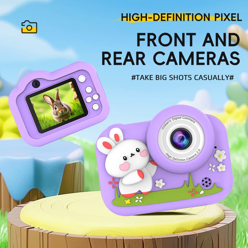 Cross-border Children's Camera M03 HD Digital Camera Cartoon Cute Panda Rabbit Toy Birthday Gift Camera
