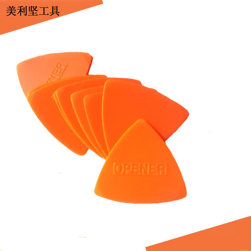 Orange Ultra-Flexible Plastic Triangle Pry Tool for Phone and Computer Disassembly, Thin Triangle Spudger, POM Opening Tool