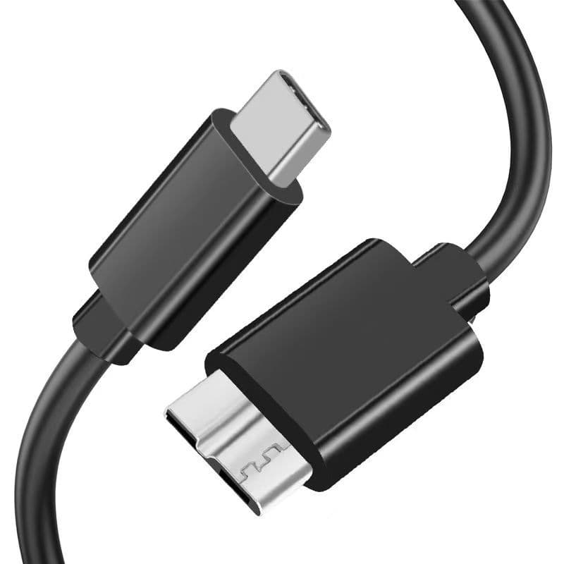 Type-C Mobile Hard Drive Cable - C to Micro B Hard Drive Box USB 3.0 Data Cable Type-C Cable High Speed