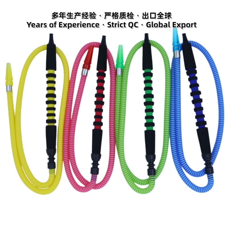 Foam Handle Shisha Hose - Arabic Hookah Accessories, PVC Tube, 1.8M