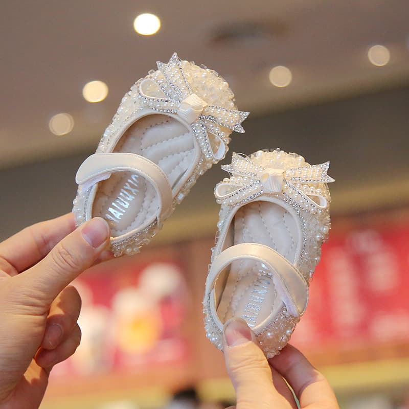 Mub Bear Baby Girl Shoes, Princess Shoes, Baby Soft Sole Toddler Shoes, Spring & Fall New Non-Slip