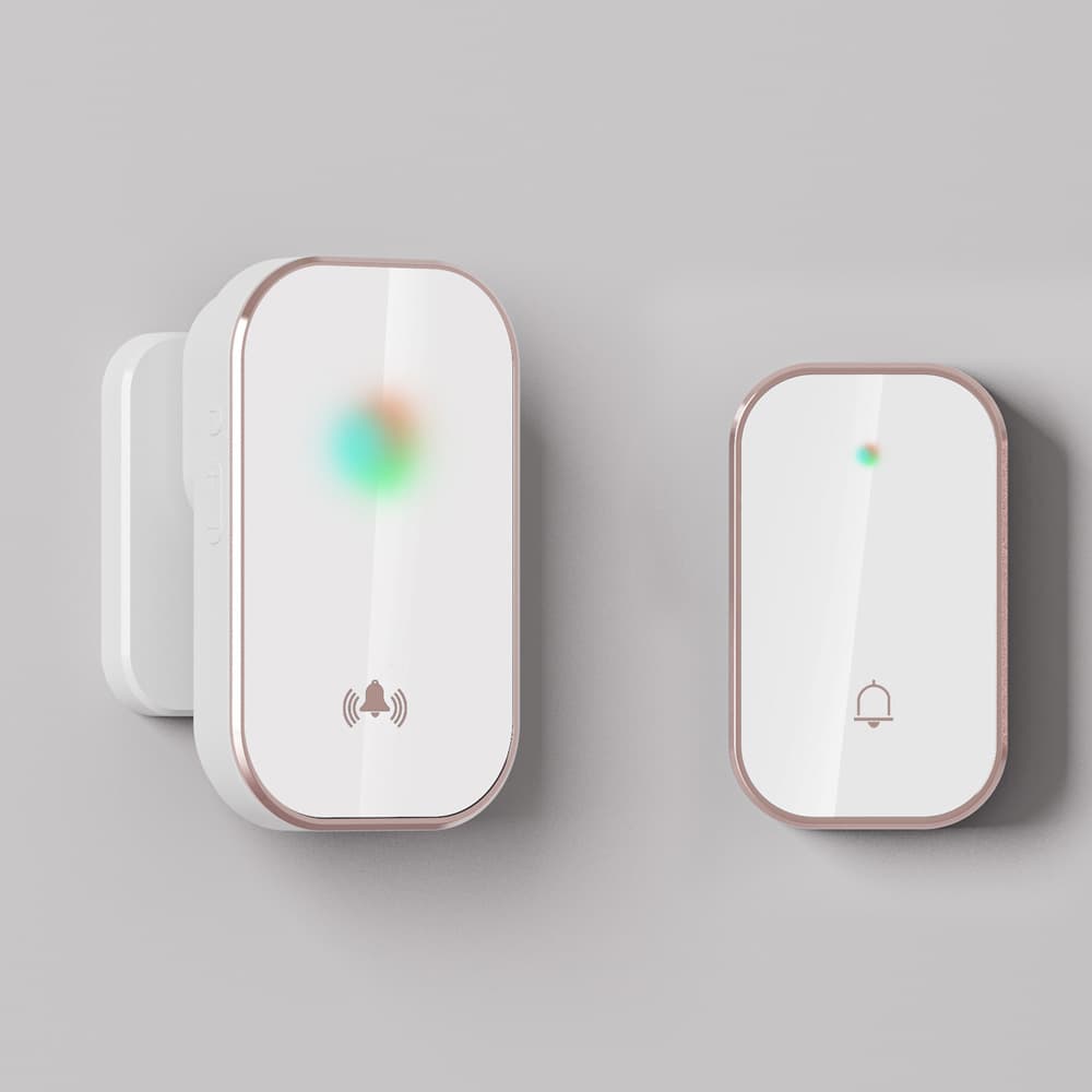 Home Use Wireless Digital Music Doorbell One Drag One Caller Remote Control Doorbell Ac Powered Chime