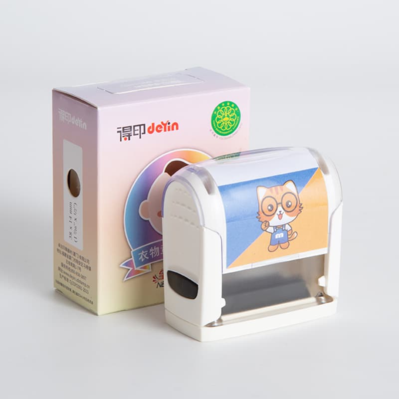 Deyin White Self-Inking Stamp Material 8901MM Clothing Signature Stamp Material Wholesale