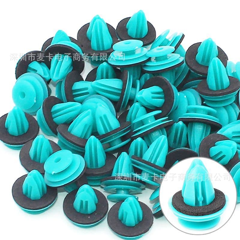 Universal Car Door Panel Buckle Door Trim Retainer Fastener with Cushion Outer Guard Plate Wheel Trim Buckle