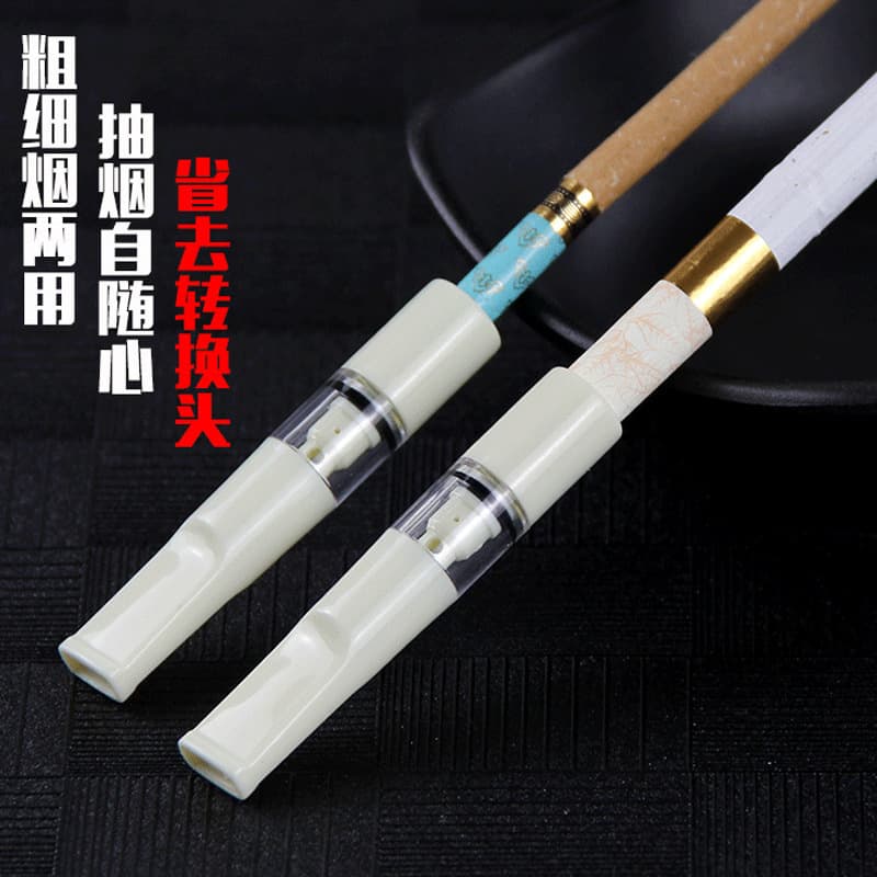 Hot-Selling Filter Mouthpiece YJ-121 Men's Reusable Washable Triple-Use for Thick, Medium, and Thin Cigarettes, Portable Triple-Filter Cigarette Holder