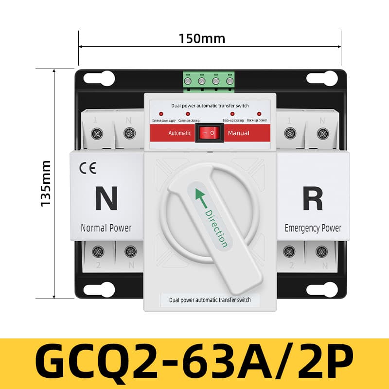 Dual Power Automatic Transfer Switch 220V Inverter Photovoltaic Intelligent Switching 4P Three-Phase Four-Wire ATS Controller