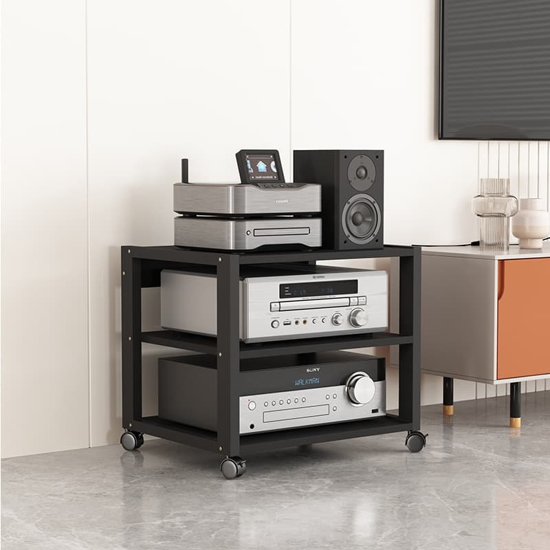 Power amplifier rack, tube amplifier bracket, portable speaker, mixing console, home theater storage rack, floor-standing foldable unit.