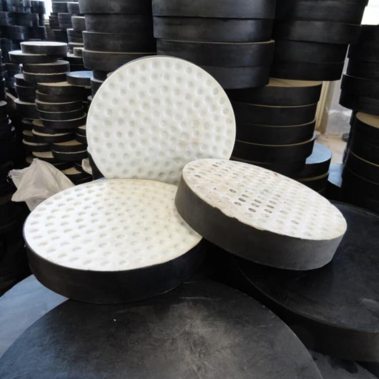 Bridge Rubber Bearing Rubber Pad Circular Rectangular PTFE Laminated Natural Chloroprene Rubber Bearing Manufacturer Wholesale