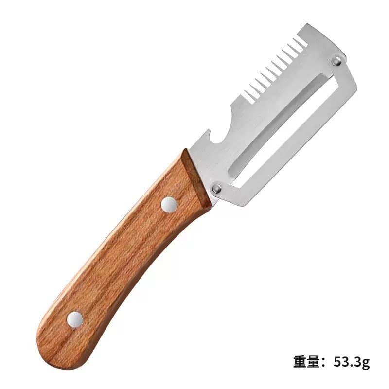 Multifunctional Kitchen Peeler for Cucumber, Potato, Sugarcane, Vegetable Scallion Slicer, Three-in-One Grater