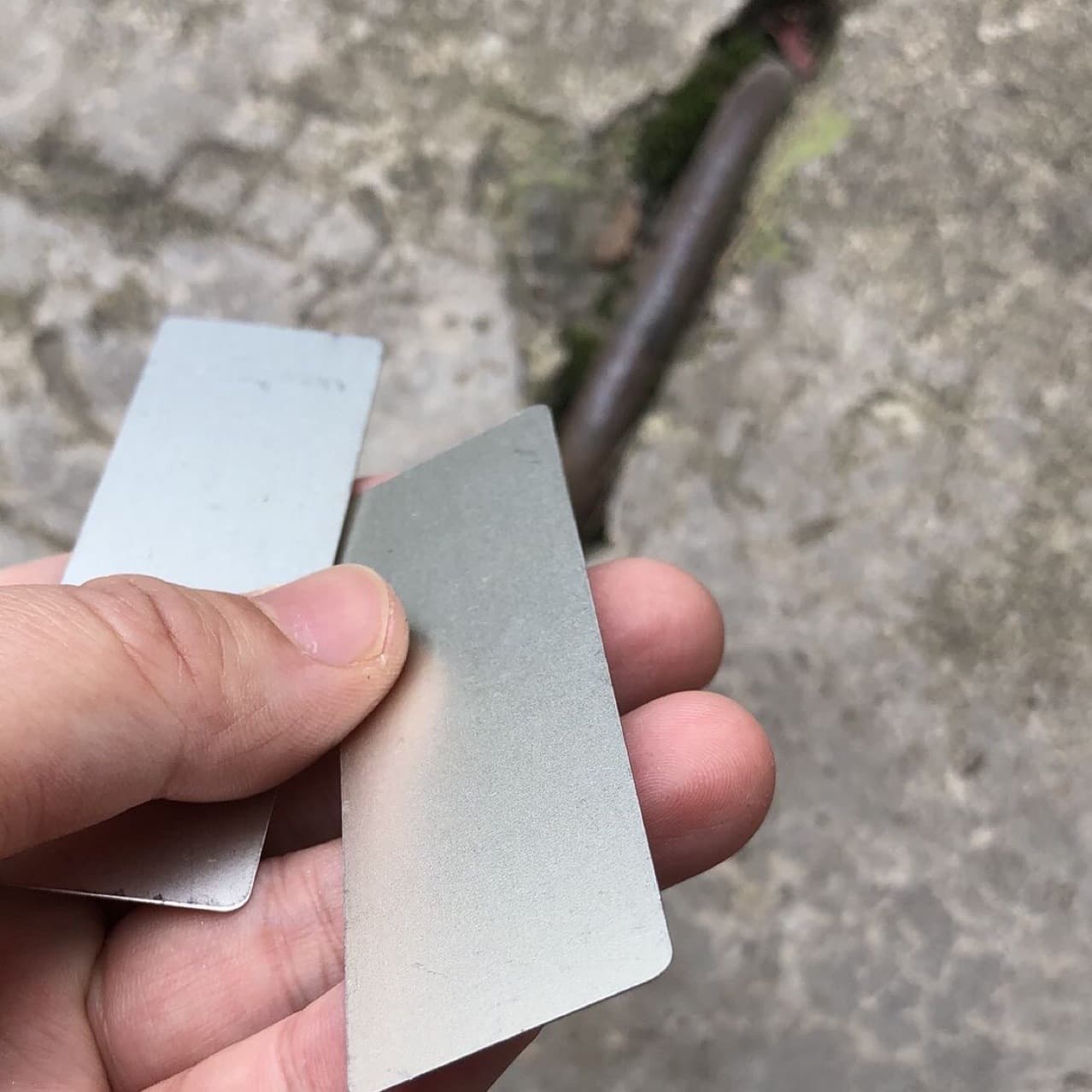 Rectangular Galvanized Sheet R-Corner Thin Iron Sheet Handcraft Accessory Magnetic Sheet 50mm x 20mm x 0.3mm