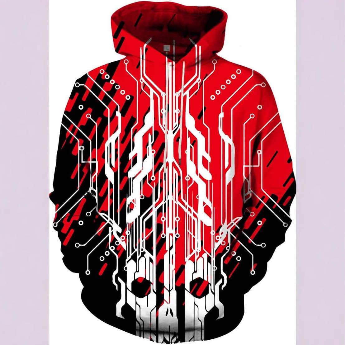 2026 Cross-Border Neutral Pattern Hoodie 3D Cool Design Printed Color Hooded Sweatshirt for Men and Women