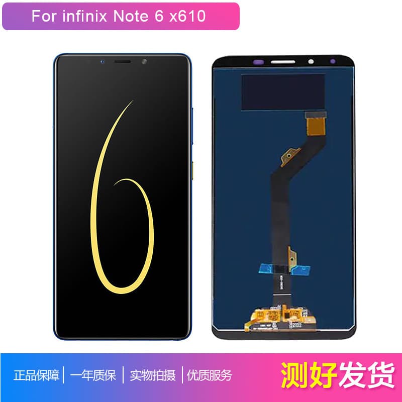 LCD Screen and Touch Panel Assembly for Infinix Note 6 X610