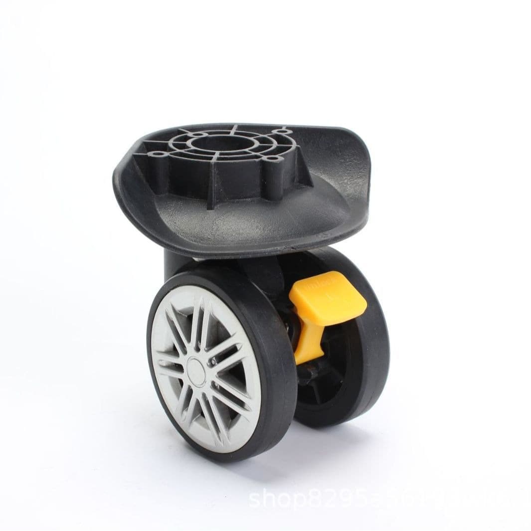 03 Brake wheels with brake pulleys, silent swivel casters with lockable silent pulleys.