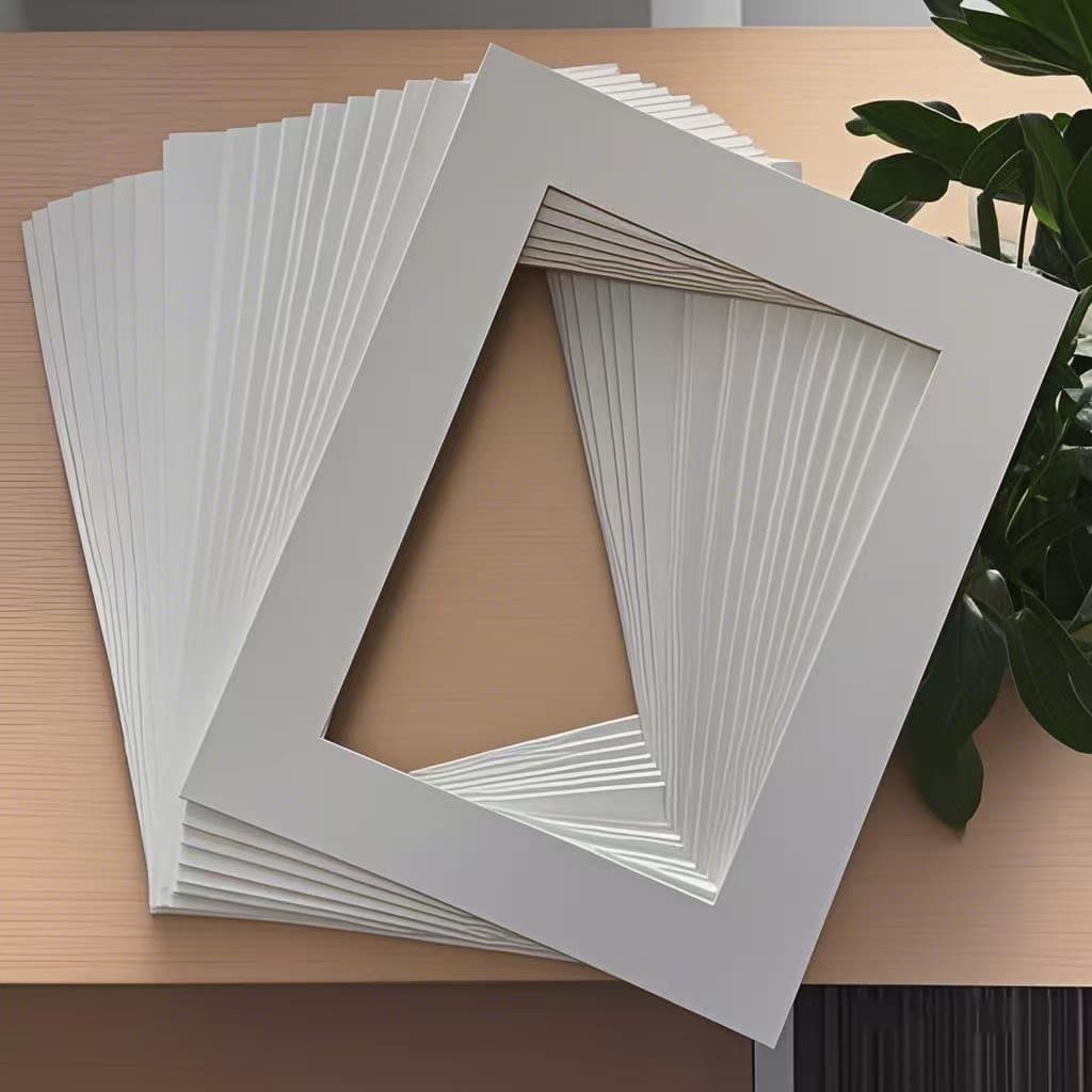 1.0mm White Cardboard Photo Frame Inner Padding Traditional Chinese Painting Frame Accessories Home Decor