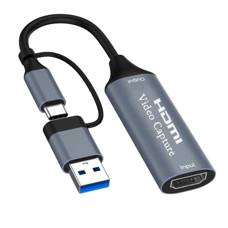 USB video capture, switch to HDMI video, NS/MS, suitable for laptops, mobile phones, cameras, and live streaming.