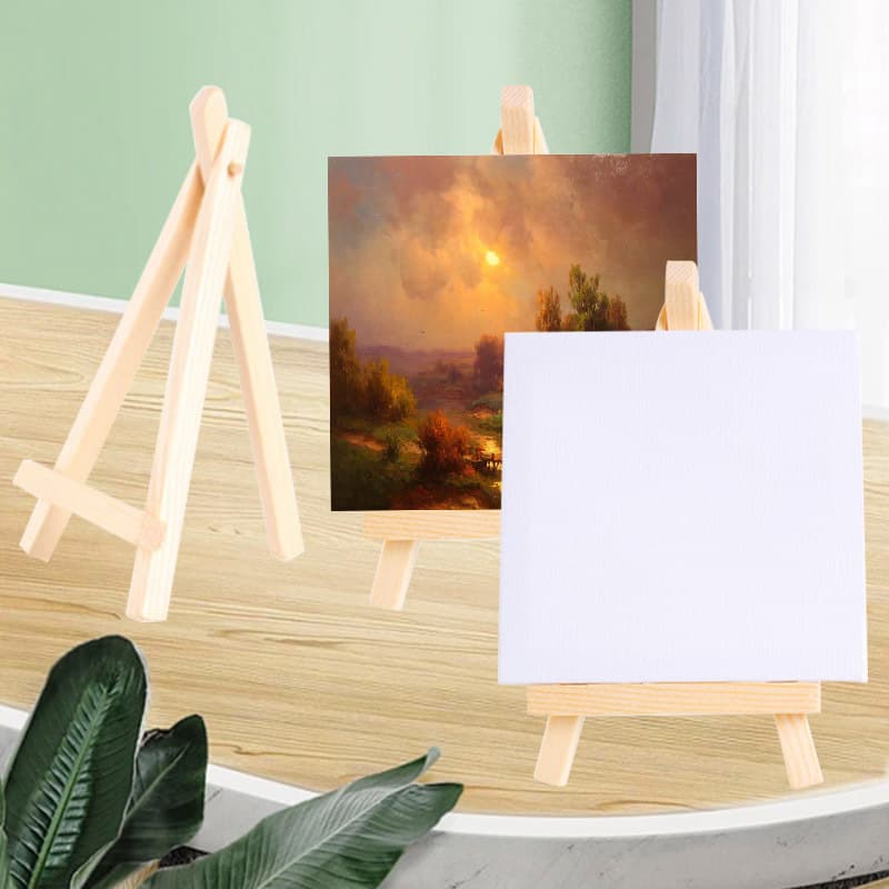 Desktop Mini Wooden Easel Stand Oil Painting Board Art Sketch Supplies Children's Painting Board Tripod Factory