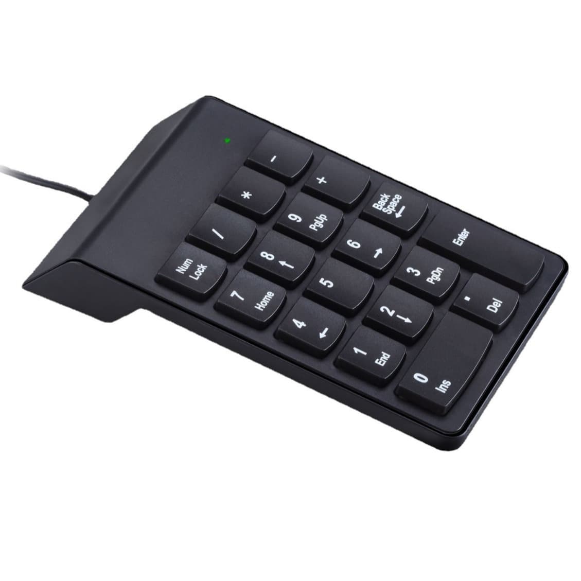 Unisex Ultra-Thin Chocolate Wired USB Numeric Keypad 18-Key Portable Banking Securities Cross-Border