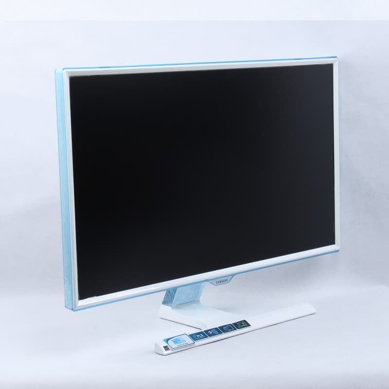 Samsung S27E360H and S27E390H 27-inch computer monitors: wide viewing angle, flicker-free, blue light filter.