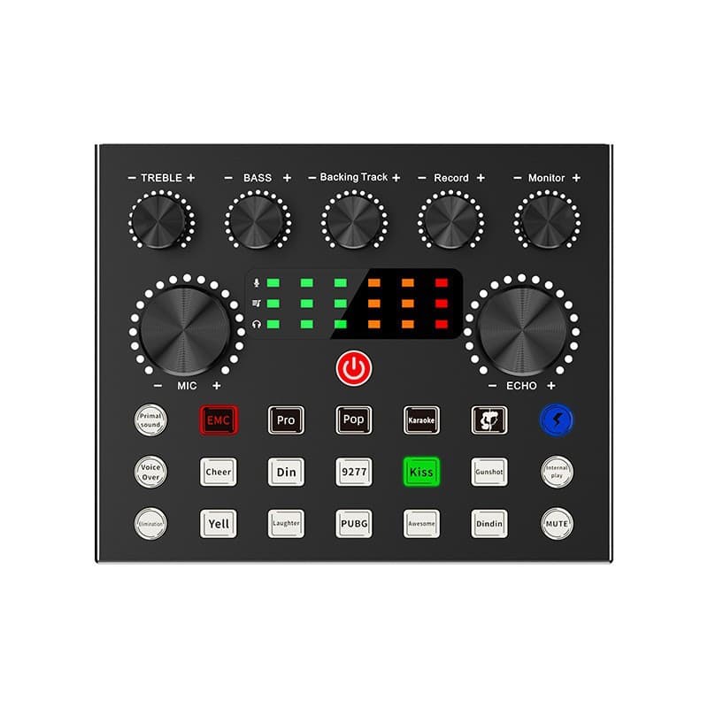 V8S Mixer Computer Live Streaming Mixing Console Recording Special Karaoke External Sound Card USB with Sound Card Set
