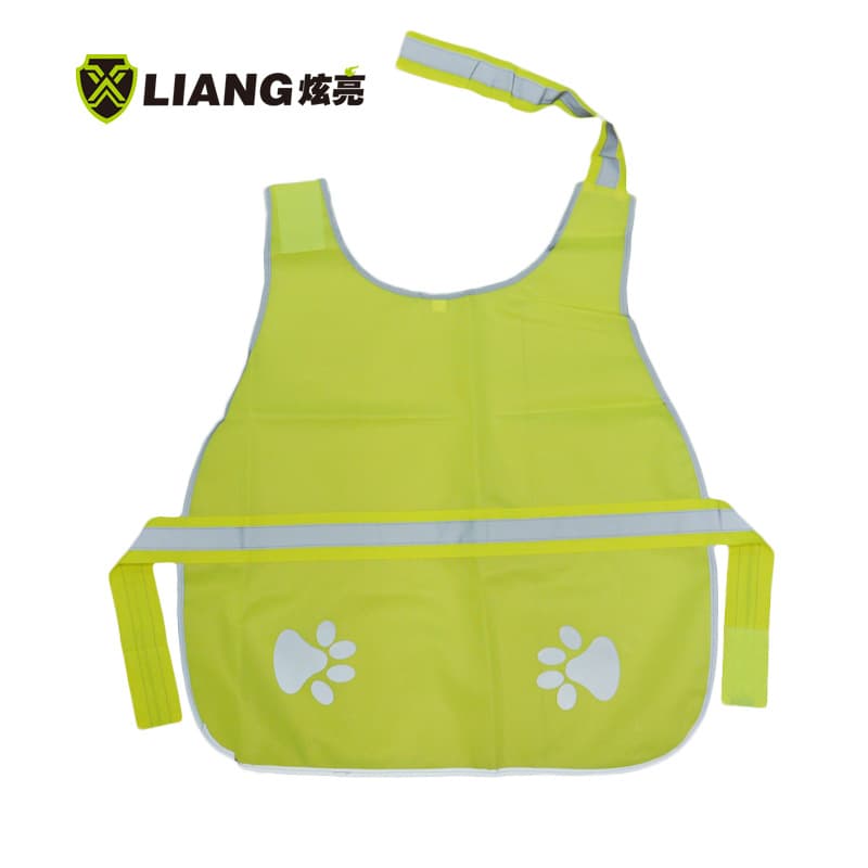 Factory direct sales reflective vest, simple protective reflective clothing for pets, dog nighttime safety fluorescent yellow reflective vest