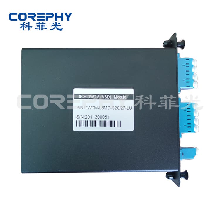 100Ghz 200Ghz 50Ghz 8-Channel Dense Wavelength Division Multiplexer 8ch DWDM Mux Demux