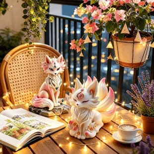 Resin Silicone Mold Nine-Tailed Fox 3D Aromatherapy Candle Mold Epoxy Resin DIY Ornament Casting Silicone