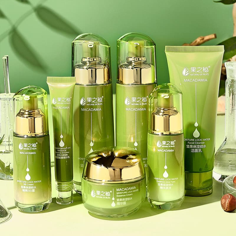 Fruit Secret Nuts Hydrating and Moisturizing Skin Care Kit Student Party Skin Care Kit Facial Cleanser Water Cream Eye Cream BB