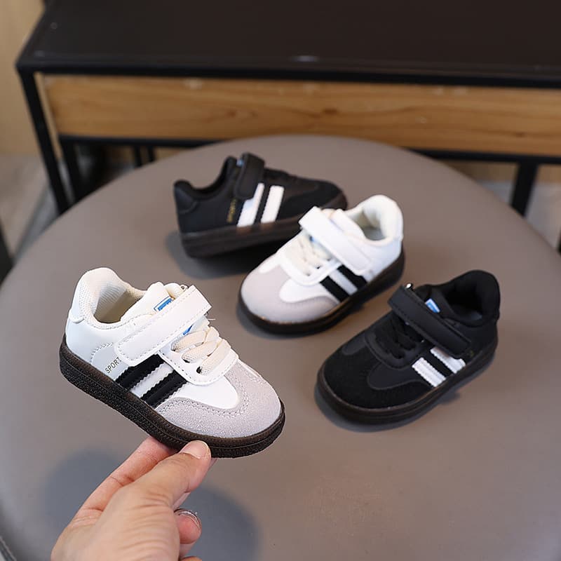 New Spring/Autumn Single Shoes for 1-3 Year Old Toddlers, Soft Sole Walking Shoes, Casual Sneakers, White Shoes, German Training Shoes