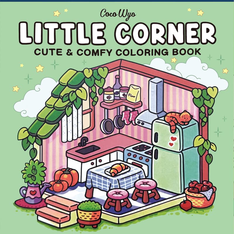 Cross-border Coloring Book Spooky Cutie Coloring Book Monster Series Kids Doodle Coloring Book