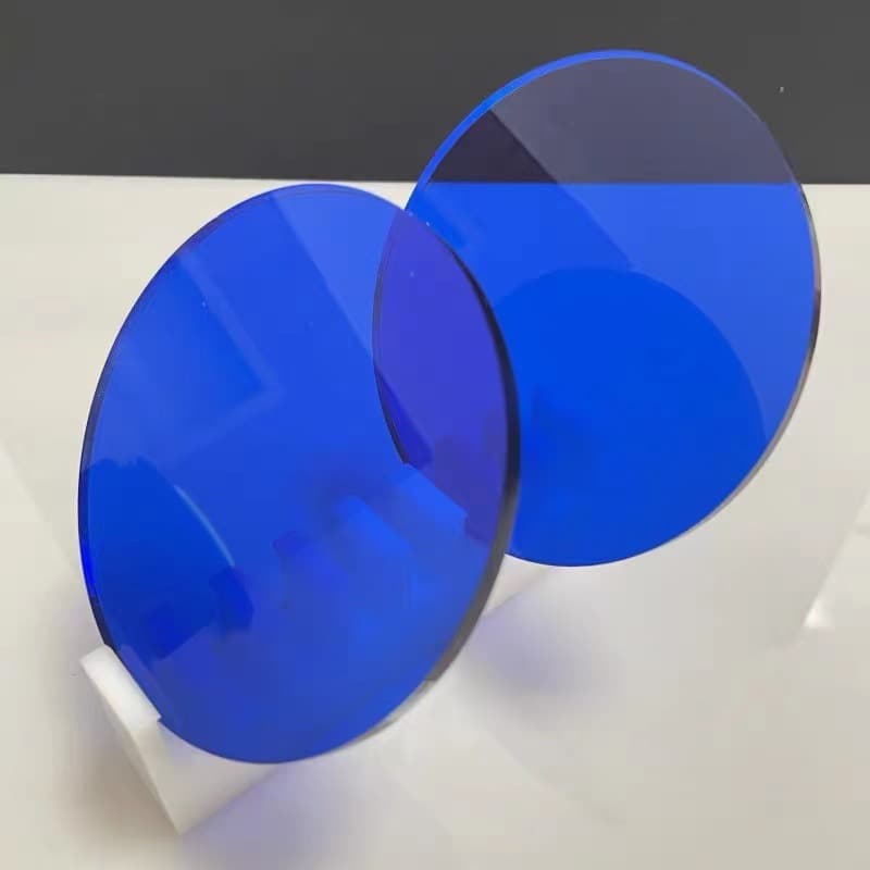 Factory direct supply of 5mm thick colored blue transparent acrylic sheets, plexiglass engraving and processing.