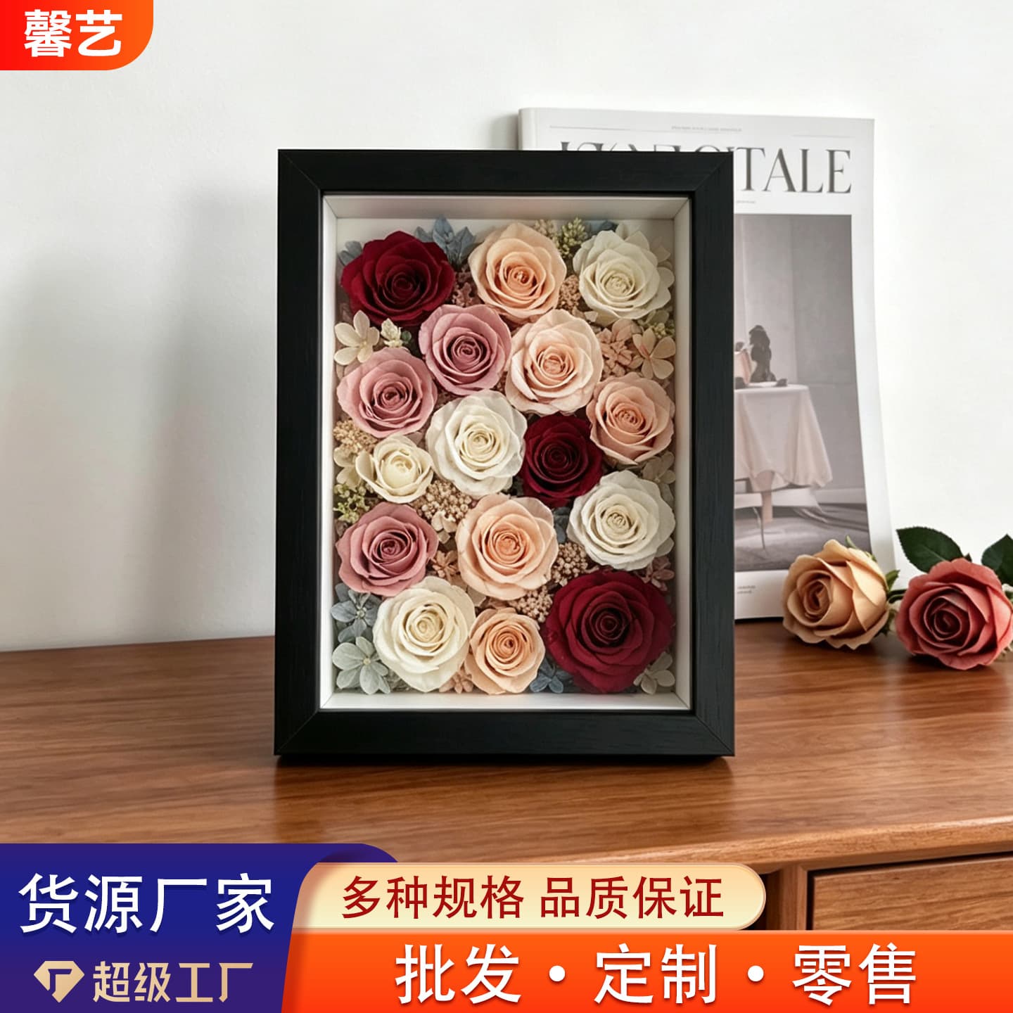 Thickened MDF Photo Frame 3cm Hollow 3D Frame Creative Storage Display Frame Handmade Blank Decorative Picture Frame