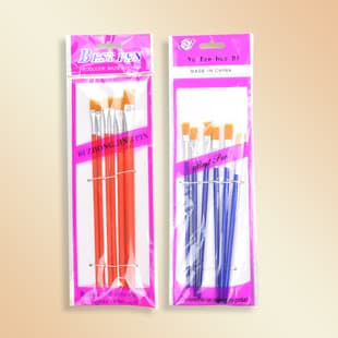 801 Red Handle Nylon Gouache Brush Set, Art Brushes for Kids Practice, Gouache Watercolor Acrylic Oil Painting Brushes