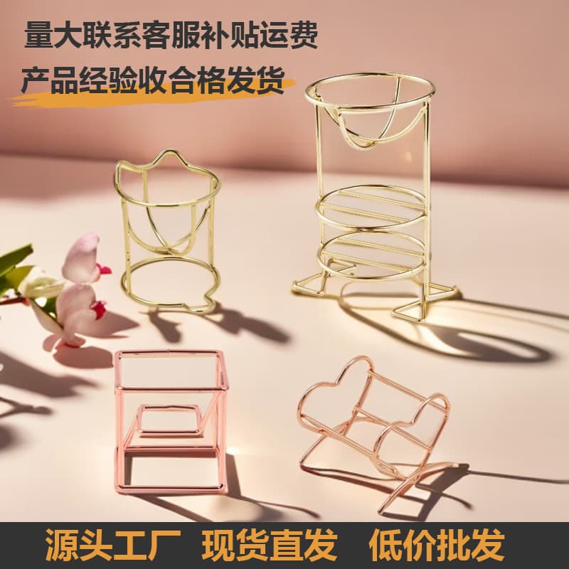 Beauty Blender Stand Sponge Makeup Egg Holder Cushion Powder Puff Stand Metal Egg Stand Beauty Tool Cat Ear
