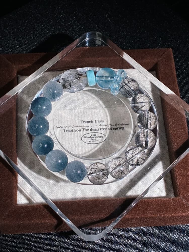 Beaded Bracelet Necklace Jewelry Display Acrylic Transparent Tray Glass Jewelry Crystal Display Plate