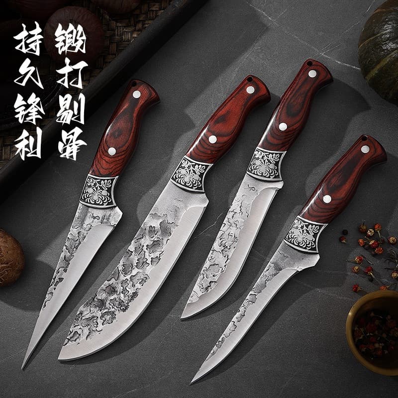 Wholesale Cross-Border Specialized Meat Cutting Knife, Skinning Knife for Splitting Beef, Lamb, and Pork, Boning Knife, Carving Knife, Camping Knife