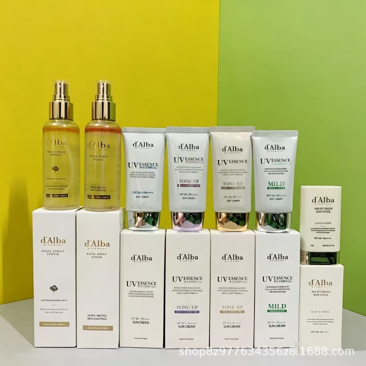 Cross-border d'Alba White Truffle Essence Water d'Alba Flight Attendant Mist Setting Spray Hydrating Moisturizing Sunscreen Stick Wholesale