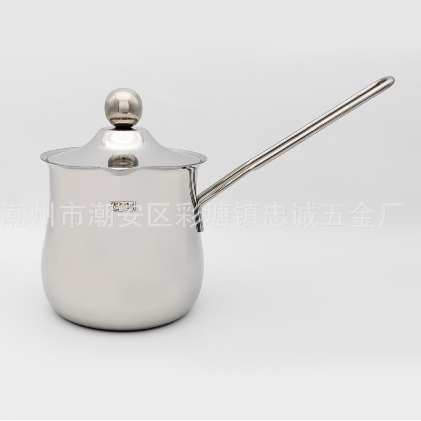 Wholesale Long Handle Stainless Steel Thickened Coffee Cup Latte Milk Pitcher Turkish Coffee Pot Coffee Tool