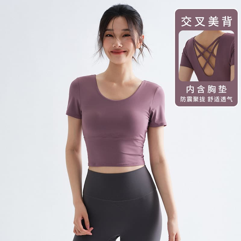 Women's Summer Thin T-Shirt for Sports, Plus Size Running Top, Breathable Fitting Pilates Fitness Short Sleeve
