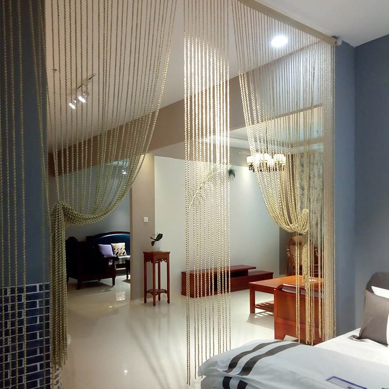Threaded thread curtain 3*3 meters foreign trade cross-border popular door curtain hanging curtain partition home decoration curtain door curtain tassel curtain