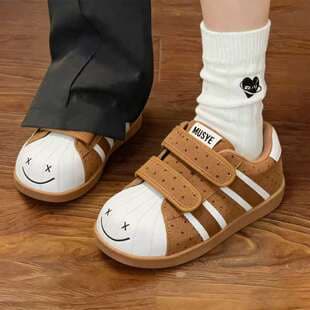 Korean Version Ugly Cute Niche Polka Dot German Training Shoes Women's 2026 Spring Summer New Velcro Height Increase Versatile Bread Board Shoes