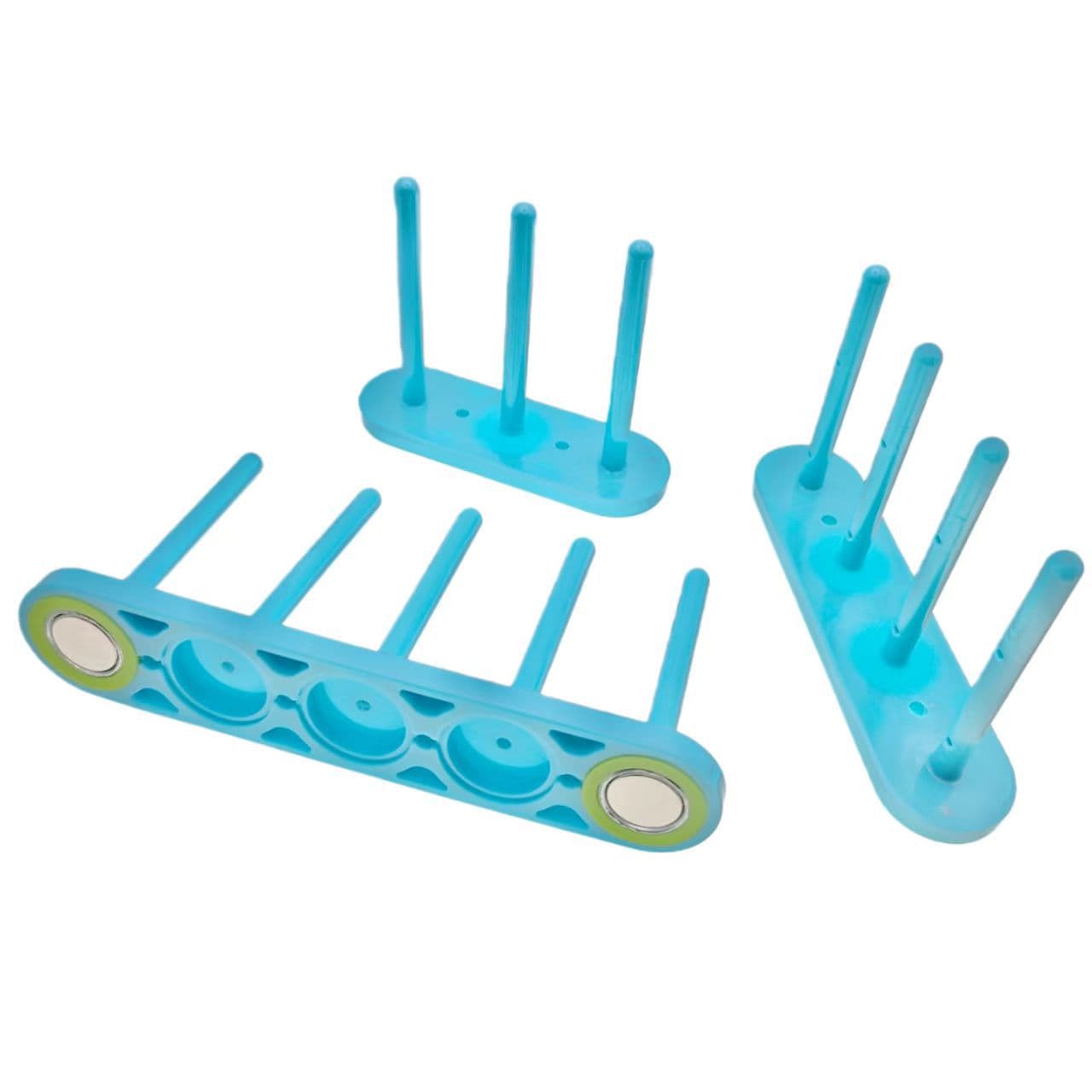 Magnetic bobbin holder specialized for garment factories, sewing machine bobbin storage rack, easy setup-free organization.