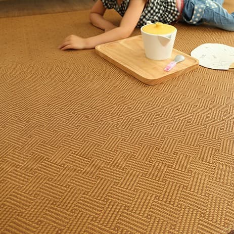 Household Japanese rattan mat carpet summer baby bedside crawling mat living room bedroom balcony room floor mat