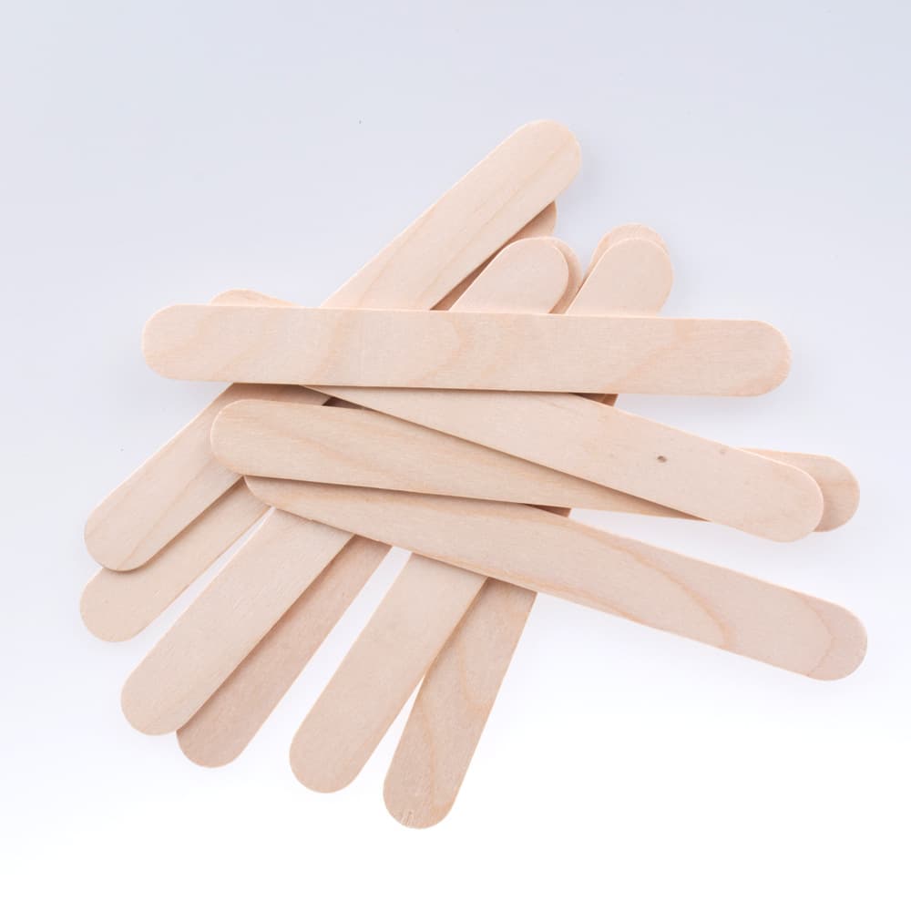 Hair Removal Wax Spatula, Popsicle Stick, Face Mask Applicator, Birch Wood Wax Spreader