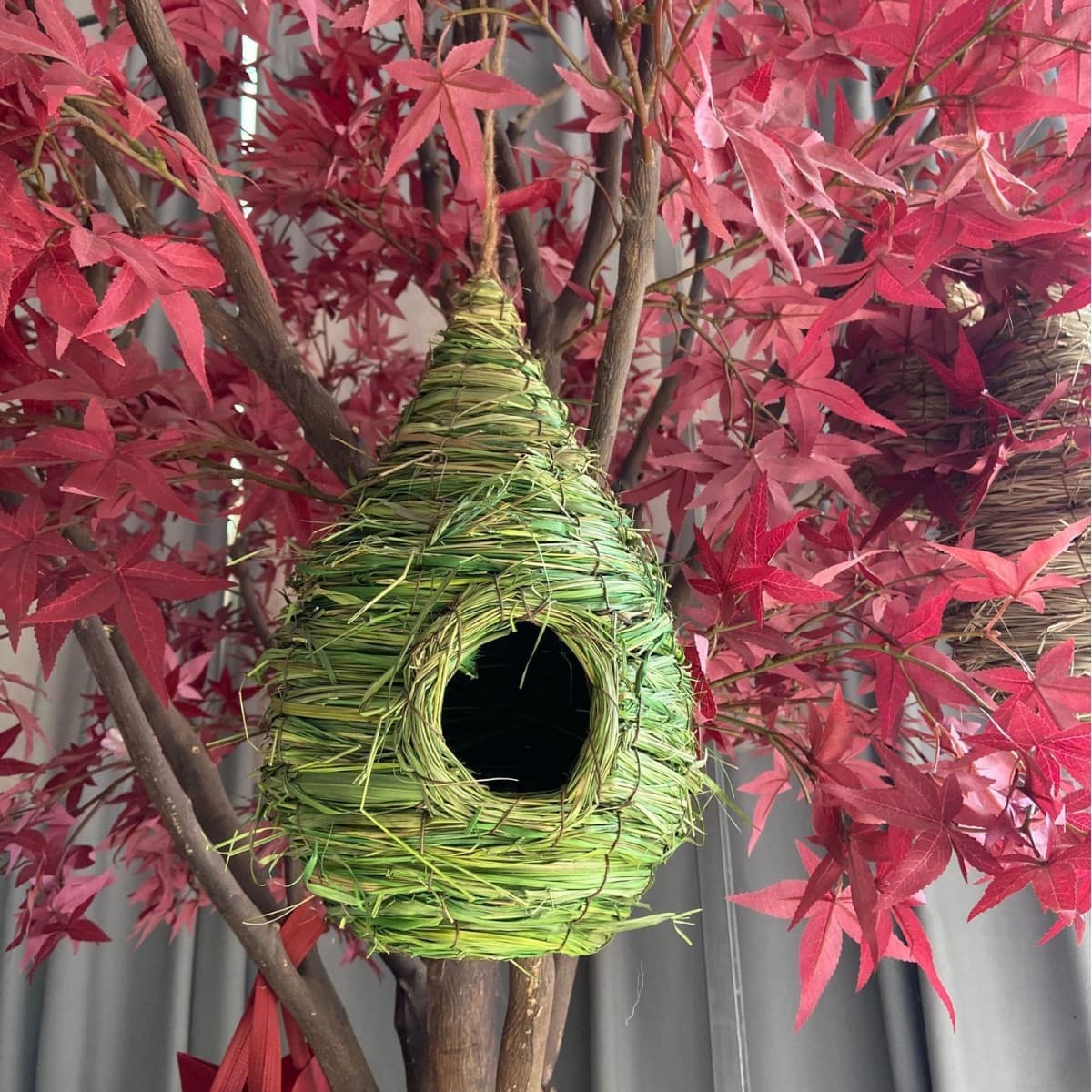 Straw bird's nest, parrot's nest, warm bird's nest, straw nest, birdcage supplies, equipment, budgerigar, small bird's nest decoration supplies