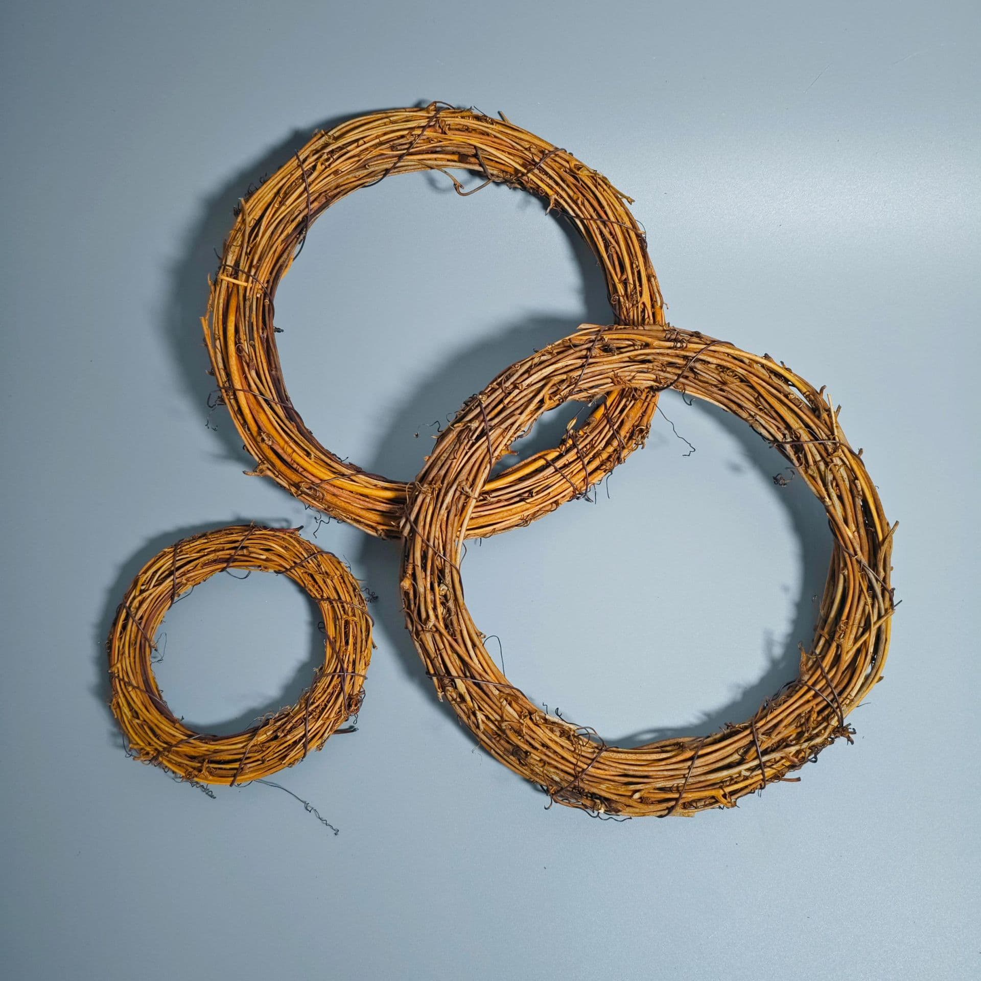 Christmas Holly Floral Wreath Decor, Rattan Ring Accessories, Floral Arrangement, Christmas Woven Rattan Decorations