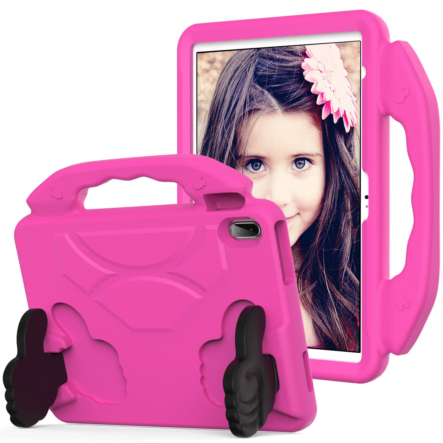 Compatible with Samsung Galaxy Tab EVA Tablet Case, Kids Shockproof Stand with Thumb Support
