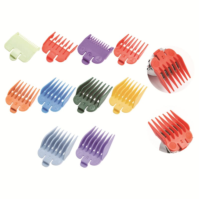 Factory Direct Supply Haircut Electric Push Limit Comb Salon Haircut Limit Comb Hairdressing 10-Piece Set of Clippers Positioning Caliper