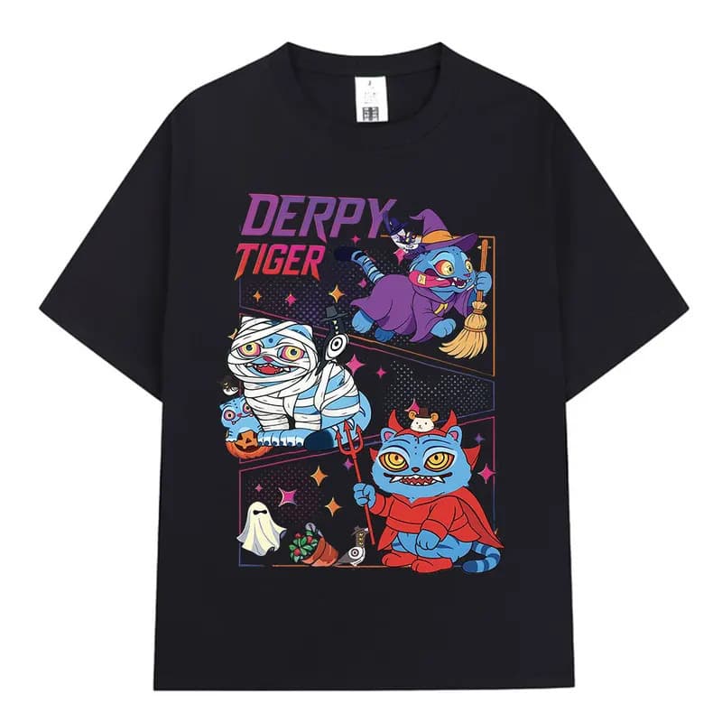 [Cross-Border European Code] Kpop Demon Hunters Derpy Tiger Halloween Merch