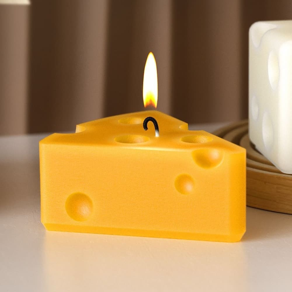 Triangular cheese shaped silicone mold DIY scented candle plaster resin hand-poured ornament mold